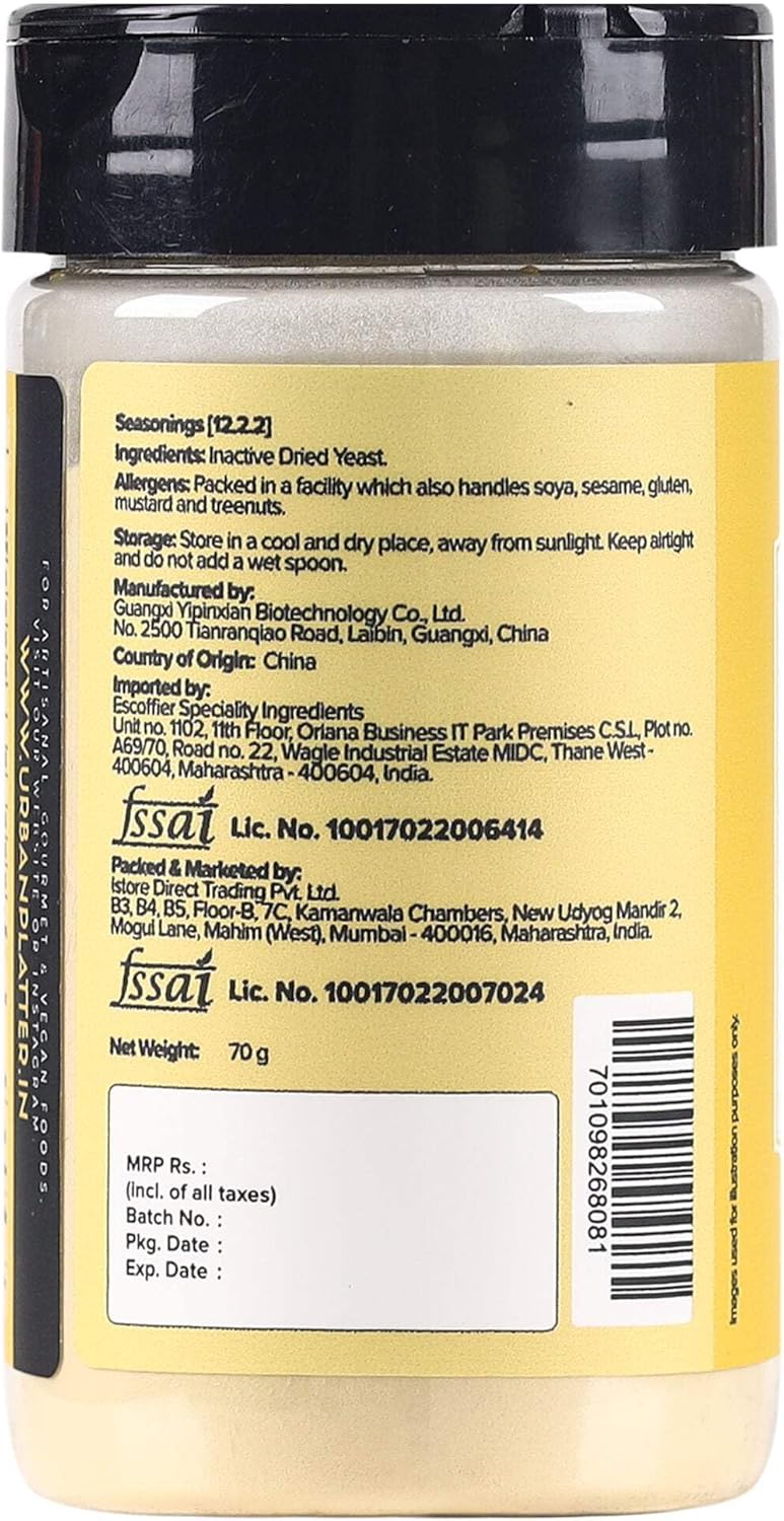 Urban Platter Yeast Extract Powder Shaker Jar, 70g - Cheesy & Umami Flavor - Image 3